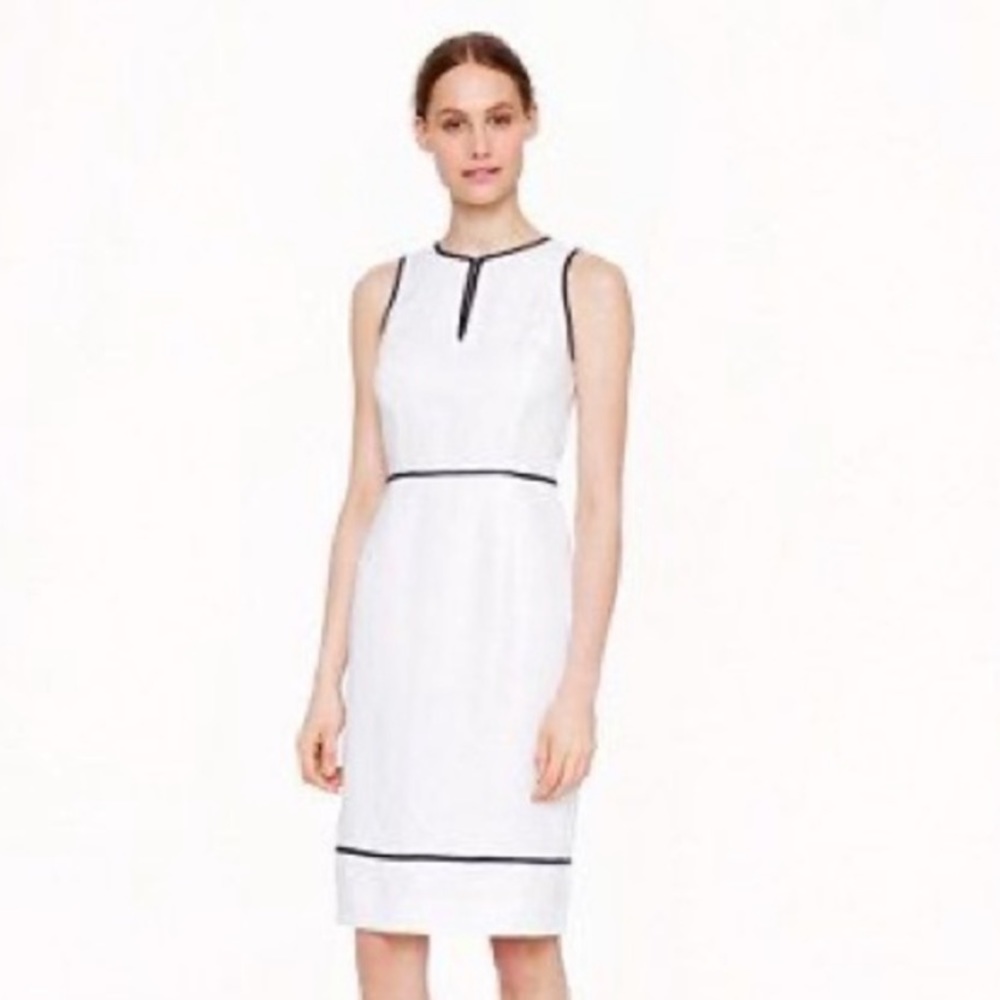 J. Crew White Linen Dress